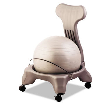 Champion Sports Fitpro Ball Chair, Supports Up To 200 Lb, Gray freeshipping - TVN Wholesale